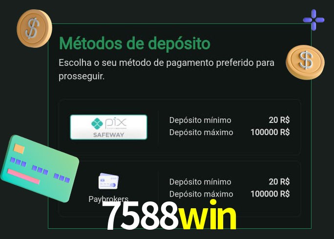 O cassino 7588win oferece uma grande variedade de métodos de pagamento